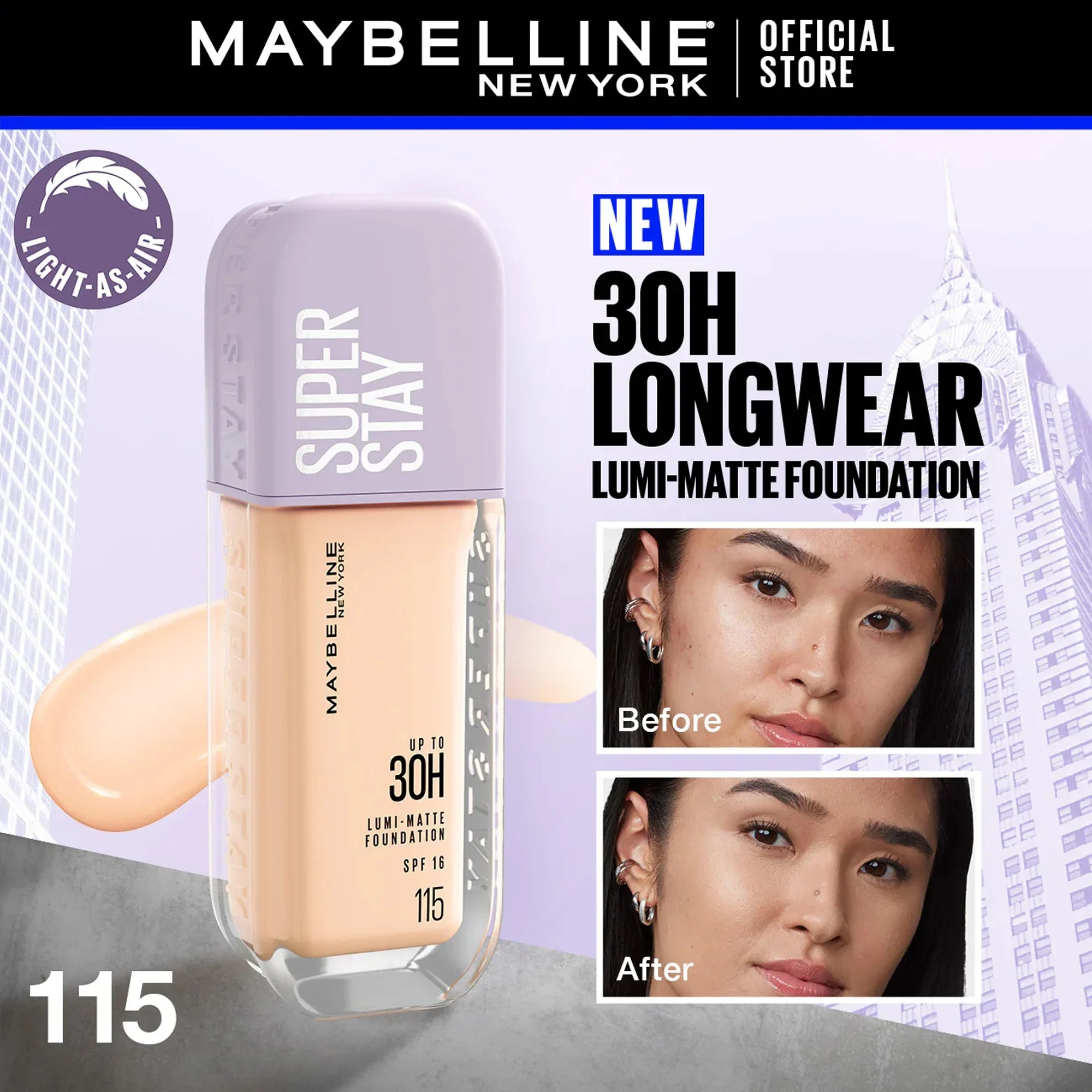 Maybelline Super Stay Upto 30H Lumi Matte Foundation 35ml
