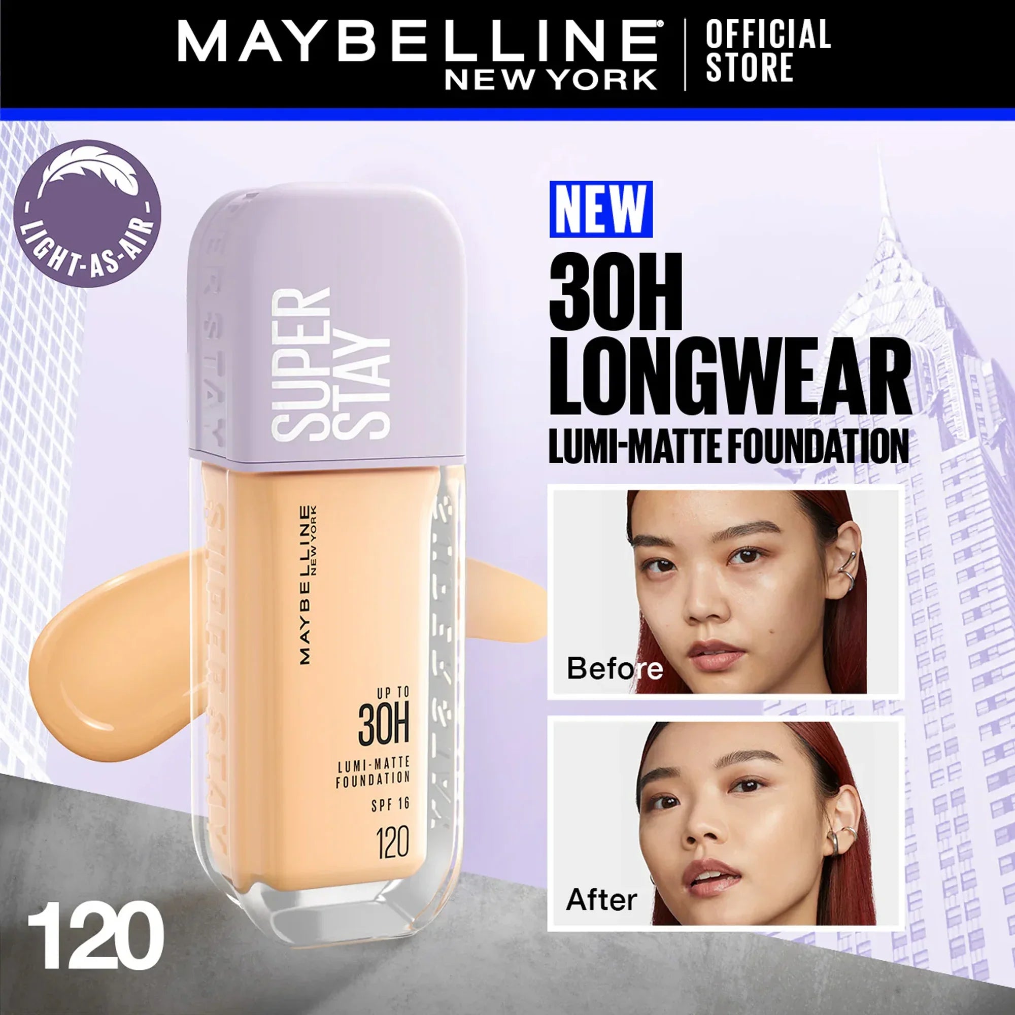 Maybelline Super Stay Upto 30H Lumi Matte Foundation 35ml