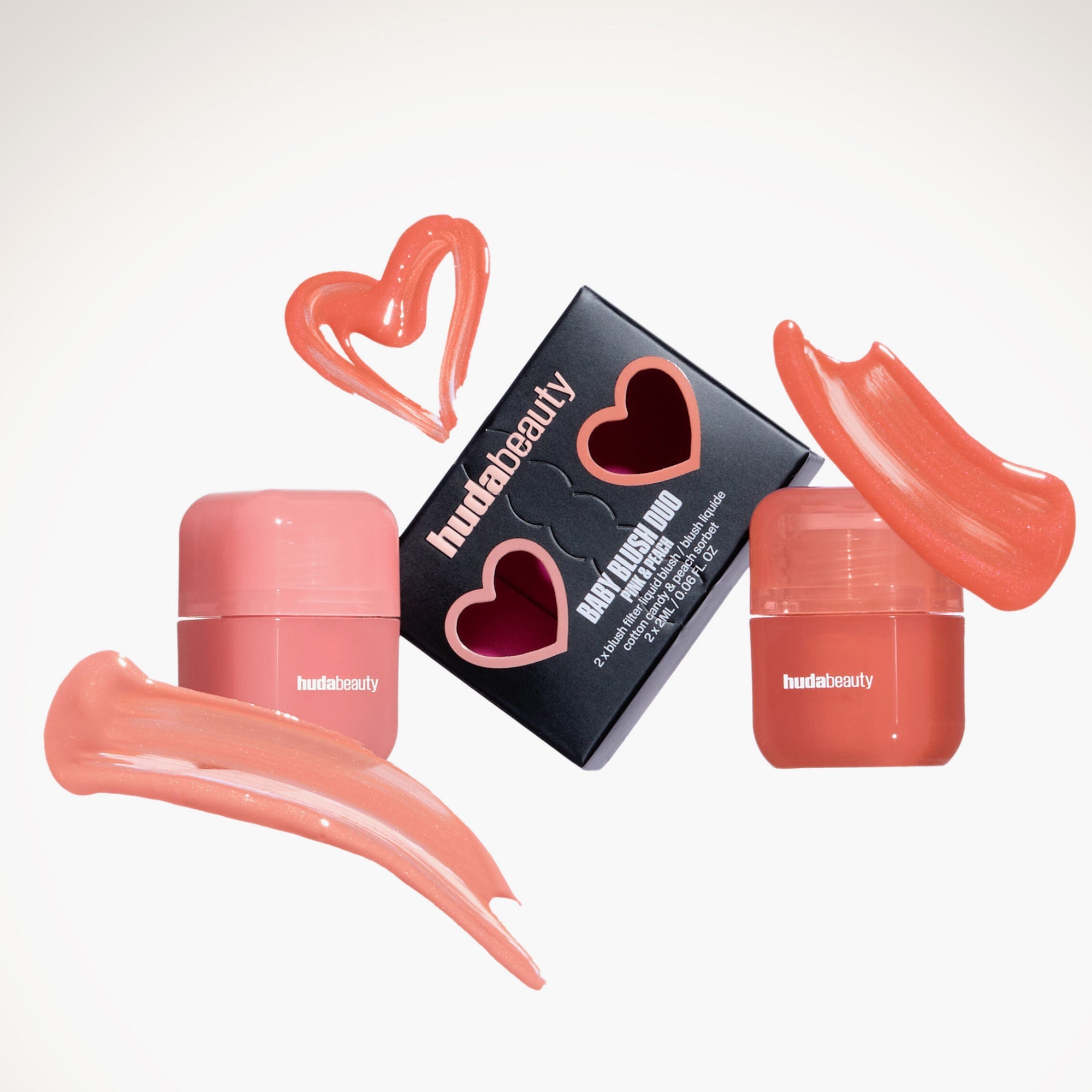 Huda Beauty Baby Blush Duo Pink & Peach 2 Piece