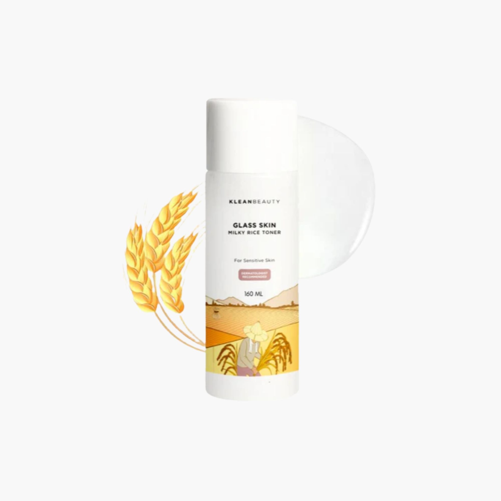 Klean Beauty Glass Skin Milky Rice Toner 160ml