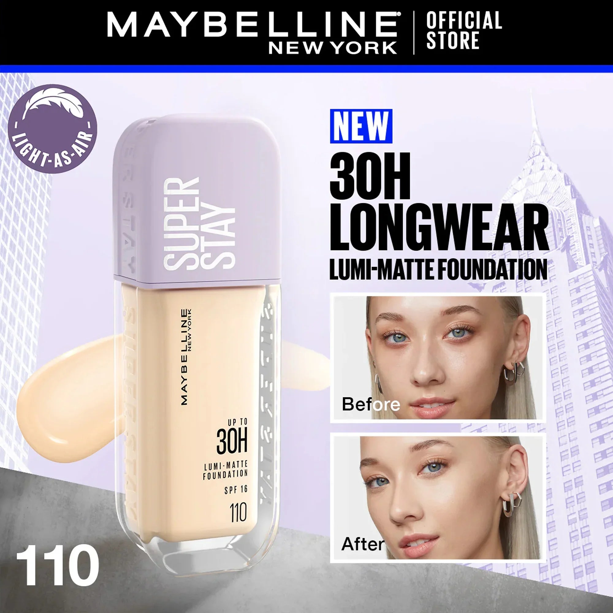 Maybelline Super Stay Upto 30H Lumi Matte Foundation 35ml