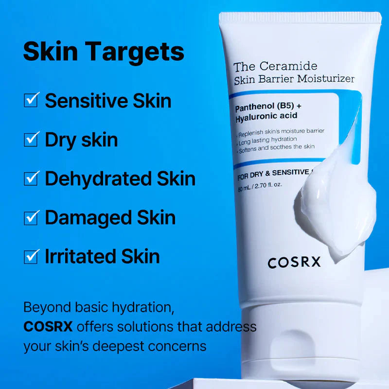 COSRX The Ceramide Skin Barrier Moisturizer For Dry & Sensitive Skin 80ml