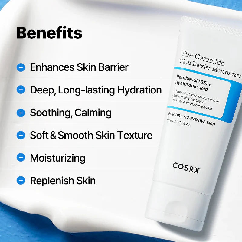 COSRX The Ceramide Skin Barrier Moisturizer For Dry & Sensitive Skin 80ml
