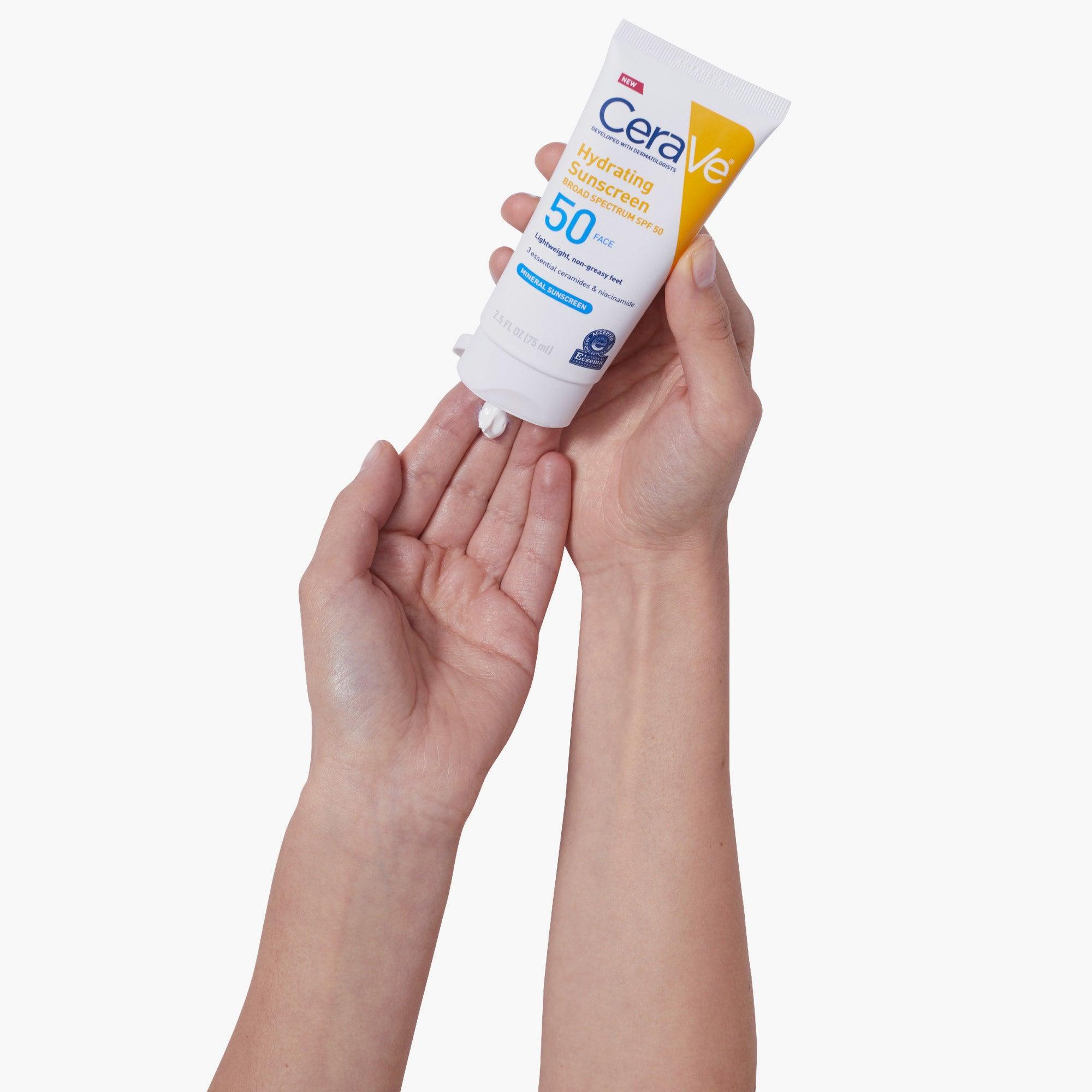 CeraVe Hydrating Mineral Sunscreen SPF50 Face Lotion 75ml