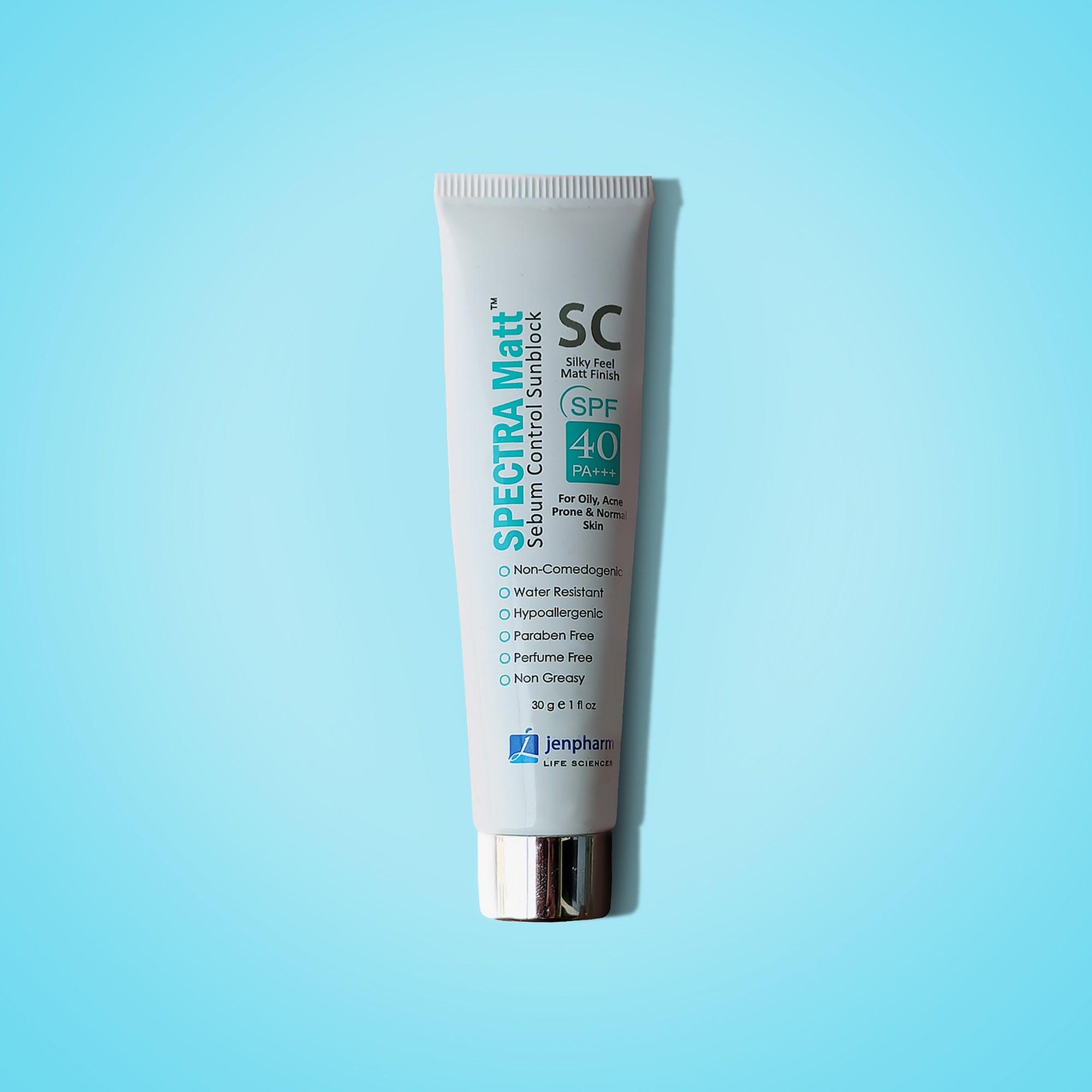 Jenpharm Spectra Matt Sebum Control Sunblock SPF40 PA+++ 30gm