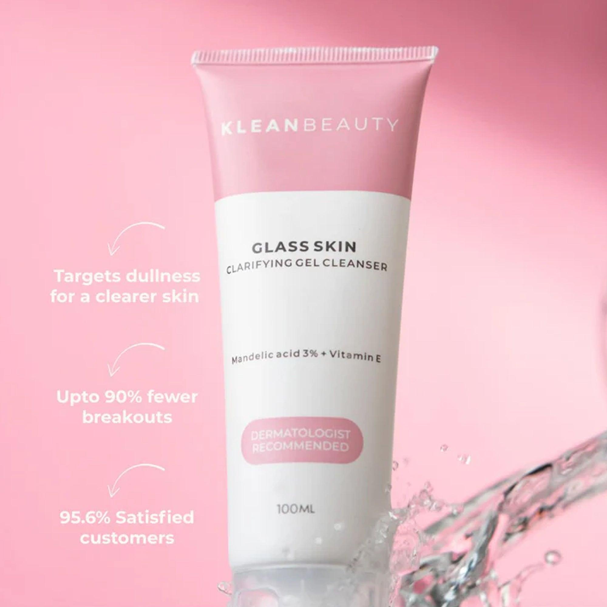 Klean Beauty Glass Skin Clarifying Gel Cleanser 15ml