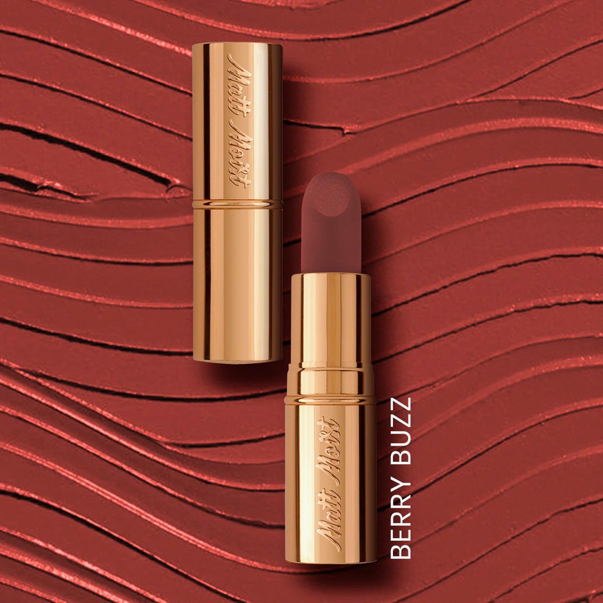 ST London Matt Moist Long Lasting Lipstick Berry Buzz 4.5gm